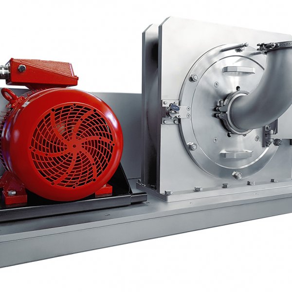 Industrial mills with high surface qualities, 10 bar pressure shock resistant housings